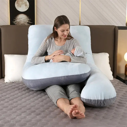 Pregnancy pillow 130x70 cm for improved sleep for pregnant women, nursing pillow