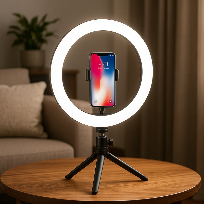 ring light 26 cm

anneau lumineux 26 cm

ring light avec trépied

éclairage LED photo

lampe selfie smartphone

ring light smartphone

anneau lumineux pour vidéo

éclairage maquillage LED

trépied support smartphone

ring light universelle

ring light pour TikTok

ring light pour YouTube

lampe LED photo/vidéo