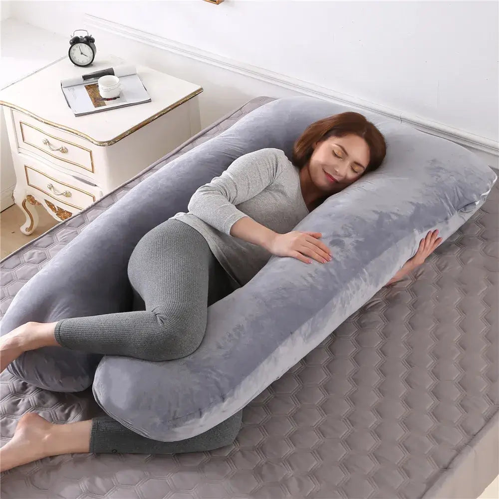 Pregnancy pillow 130x70 cm for improved sleep for pregnant women, nursing pillow
