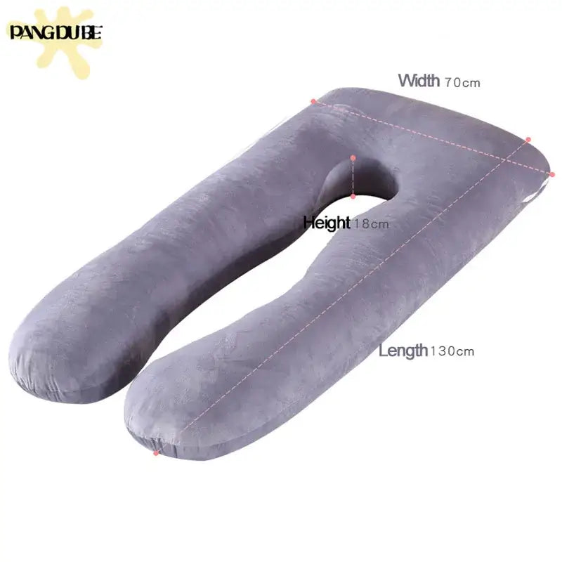 Pregnancy pillow 130x70 cm for improved sleep for pregnant women, nursing pillow
