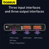 Baseus Powerbank 10000mAh 20000mAh 22,5W Schnellladefunktion Tragbarer externer Akku für iPhone 16 15 14 12 13 Pro Max