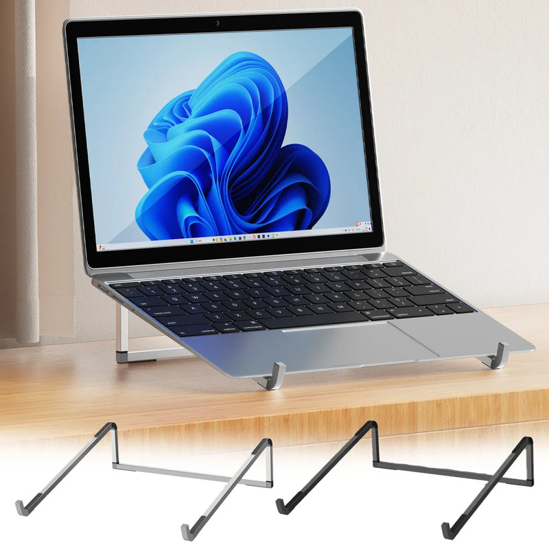 Support d'ordinateur portable pliable , réglable ,  en aluminium et dissipation de chaleur  pour PC, Tablette et Notebook