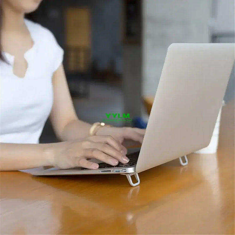 Laptop stand, removable mini feet, made of aluminum for MacBook, Huawei, Xiaomi