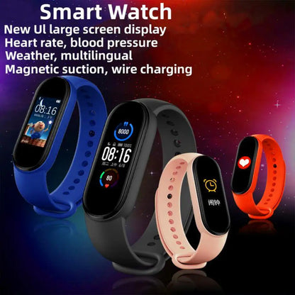 M8 Smartwatch Smartband Herzfrequenz Smartwatch Fitness-Tracker Blutdruck Sportarmband für Mi Band 8 Mehrere Sportmodi