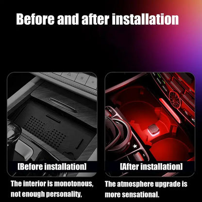 LED Signal Lights Auto Reading Lamp New Universal USB Car Interior Ambient Atmosphere Light Decorations Car Interior Accessories