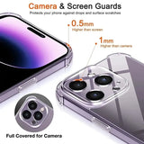 Shockproof transparent silicone phone case for iPhone 13 11 14 Pro Max 12 Mini with lens protector for iPhone 15 16 Pro XS Max X