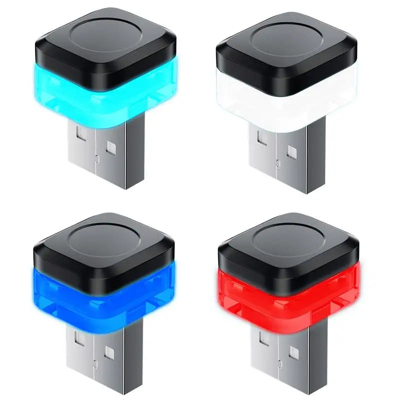 LED Signal Lights Auto Reading Lamp New Universal USB Car Interior Ambient Atmosphere Light Decorations Car Interior Accessories