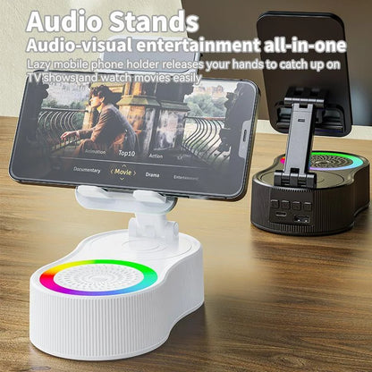Induction mobile phone holder, smart wireless Bluetooth speaker